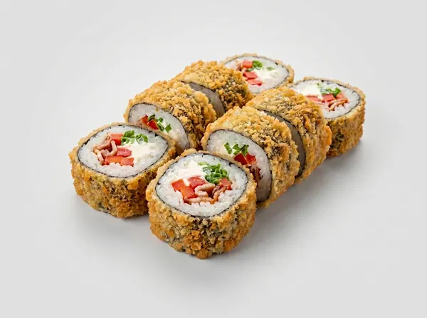 Теплый ролл с беконом